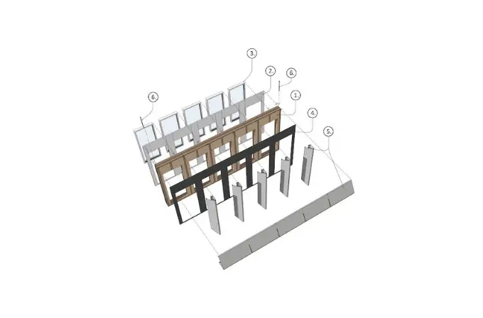 composition des façades à ossature bois panobloc